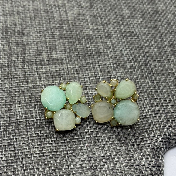 Kate Spade Green Gemstone Cluster Earrings - Picture 5 of 9